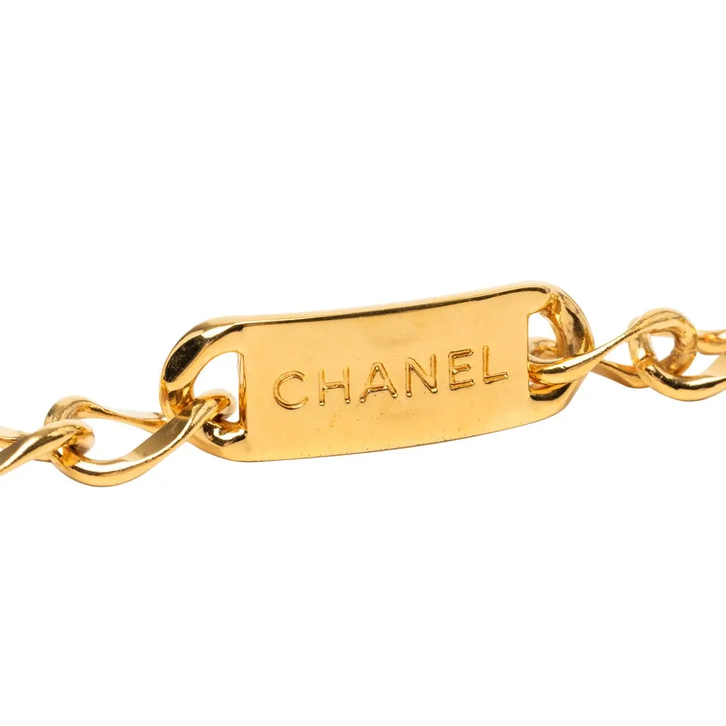 Chanel CC Gold Plated Medallion Chain Belt Gold Metal Very good - Inside View
