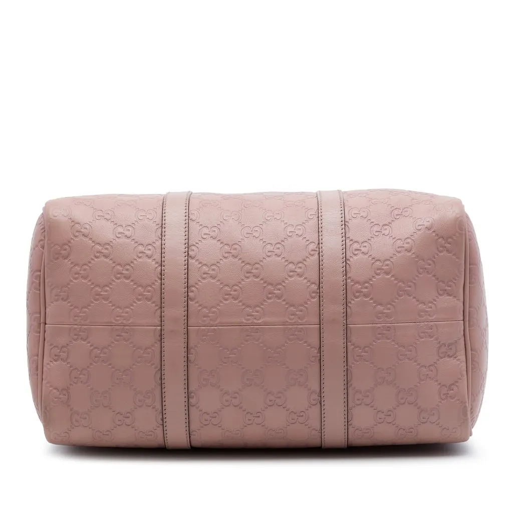Gucci Medium Guccissima Joy Boston Bag Pink Leather Very good - Inside View