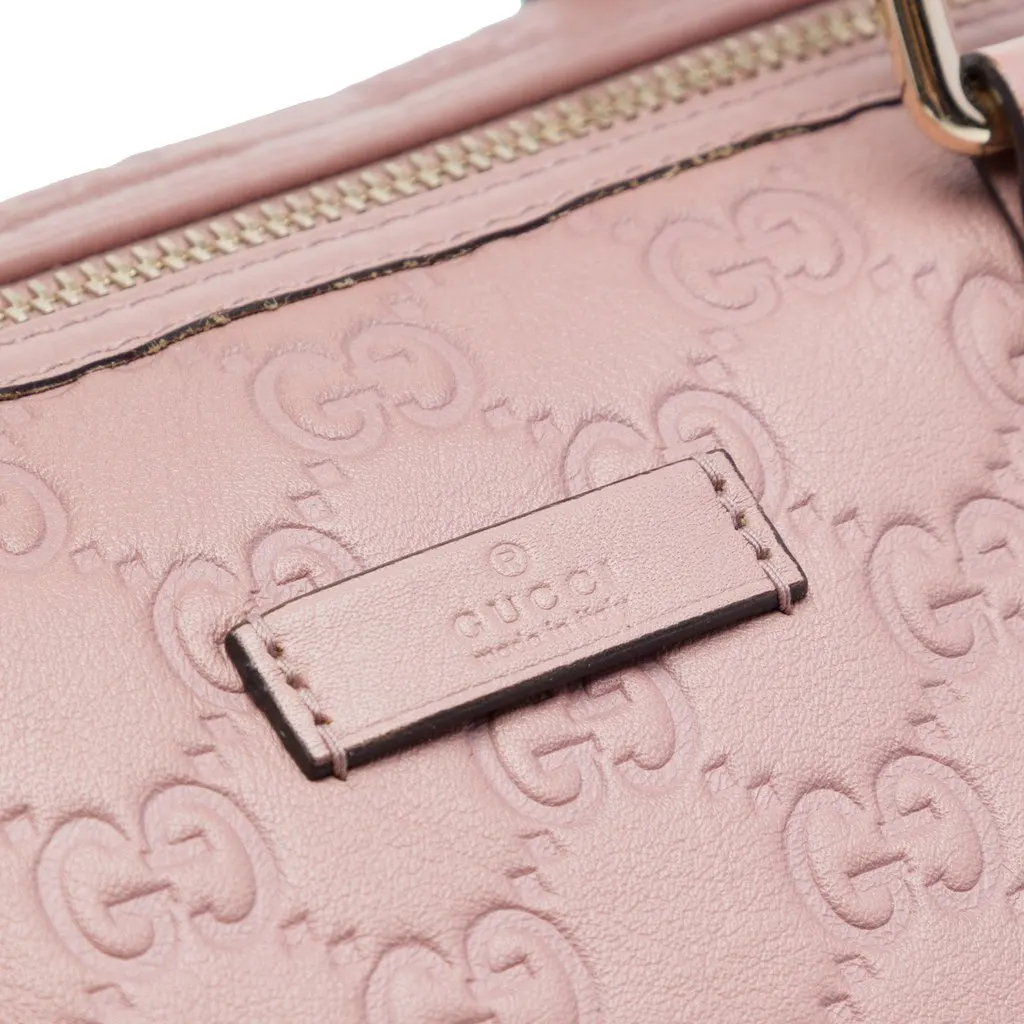 Gucci Medium Guccissima Joy Boston Bag Pink Leather Very good - Box View