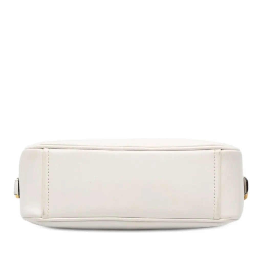 Prada City Calf Mirage Camera Bag White Leather Good - Inside View