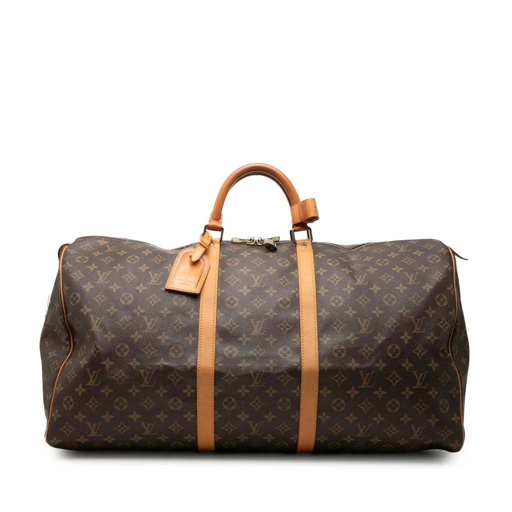 Louis Vuitton Monogram Keepall 60 Brown Very good - Front View