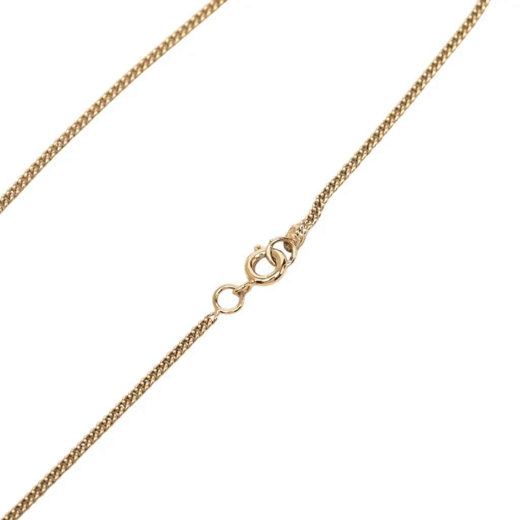 Chanel CC Gold Plated Strass No 5 Pendant Necklace Gold Metal Very good - Model View