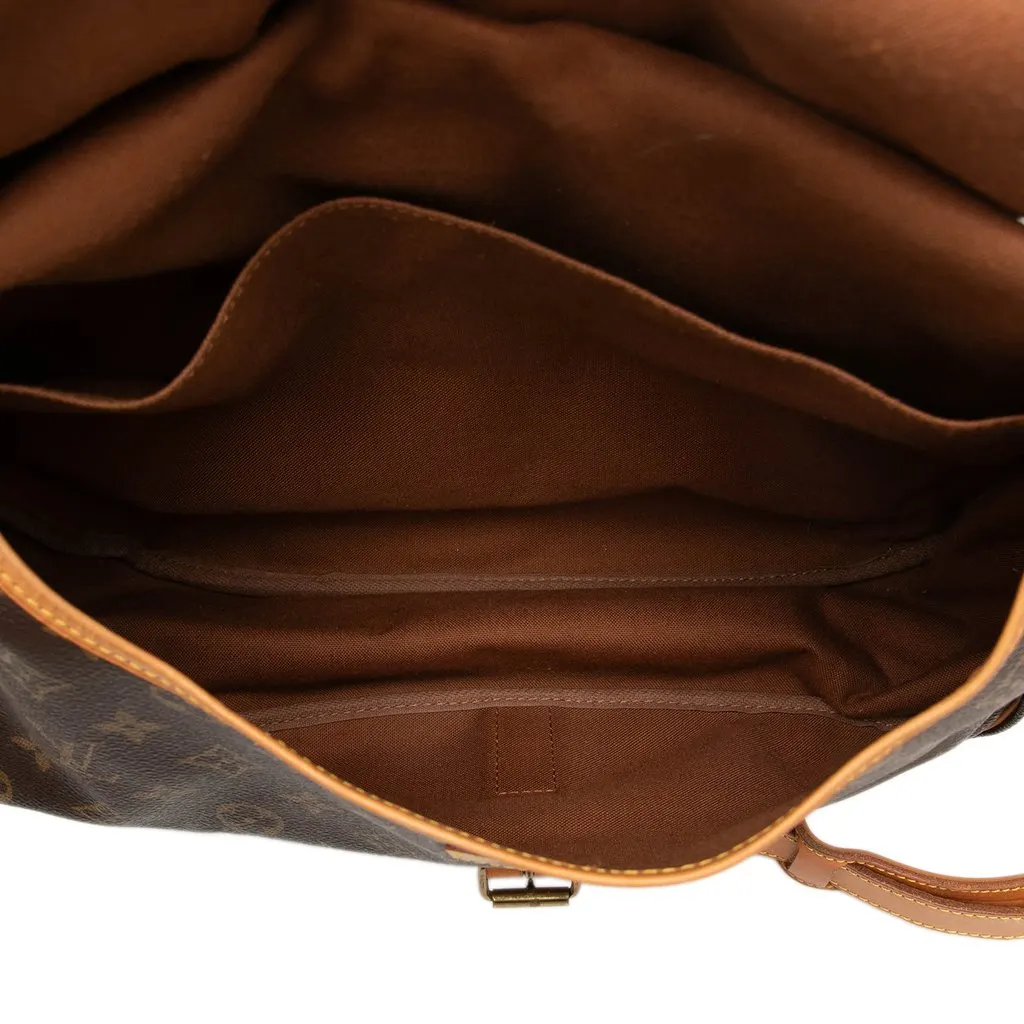 Louis Vuitton Monogram Saumur 35 Brown Canvas Good - Model View