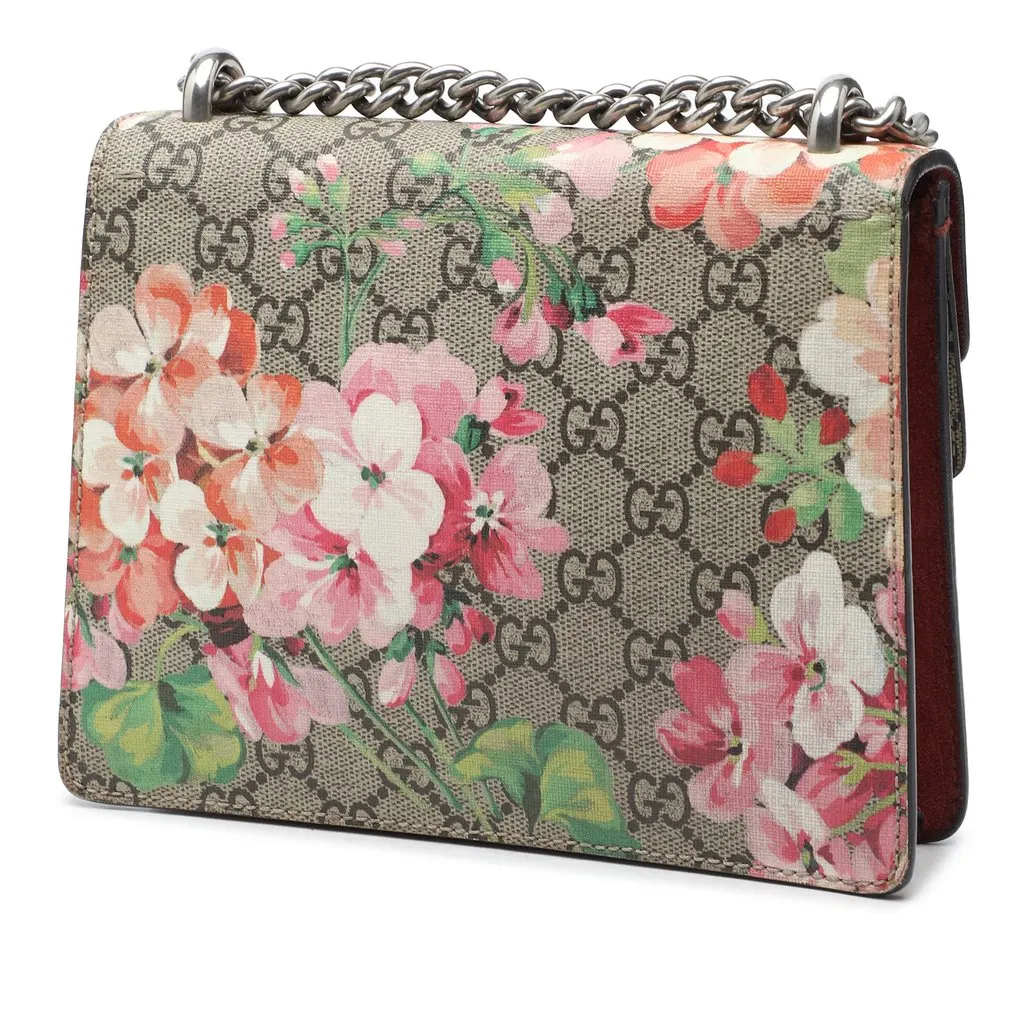Gucci Small GG Supreme Blooms Dionysus Crossbody Beige Very good - Back View