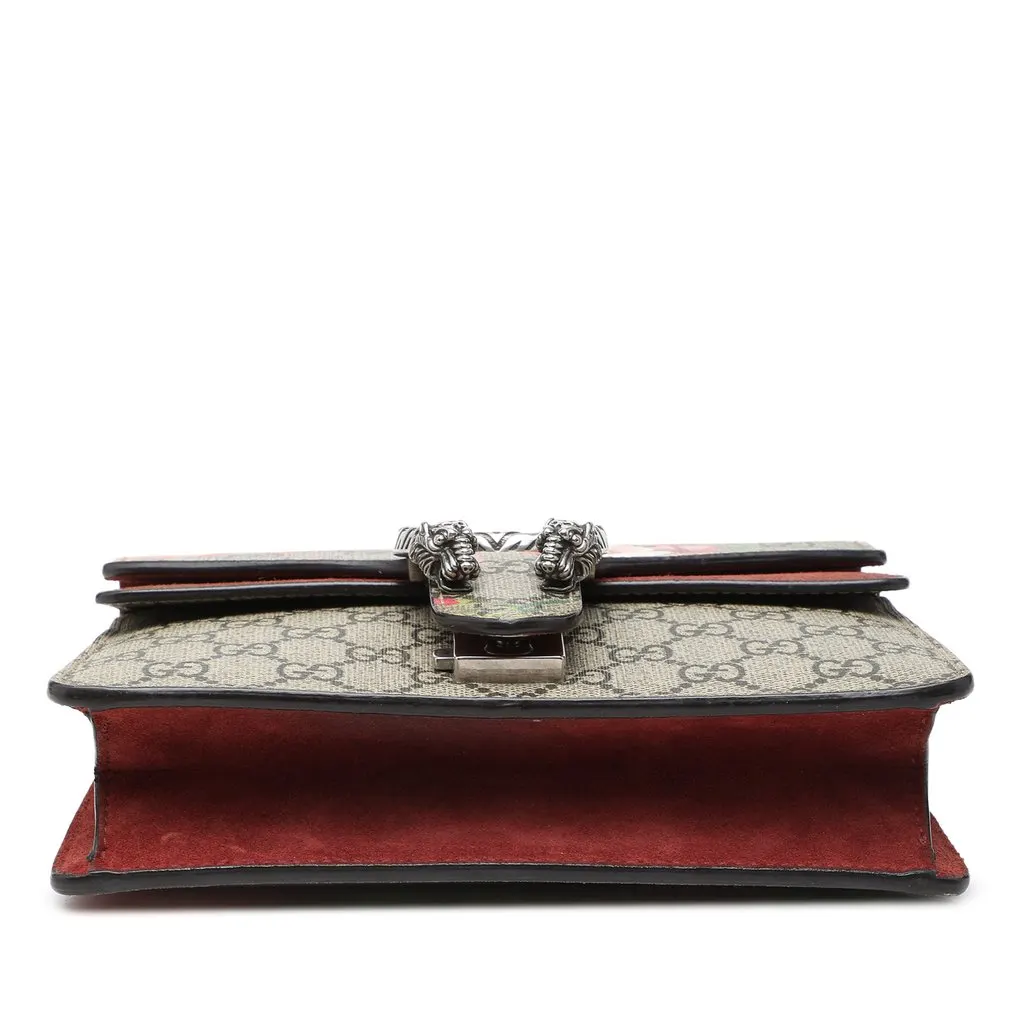 Gucci Small GG Supreme Blooms Dionysus Crossbody Beige Very good - Inside View