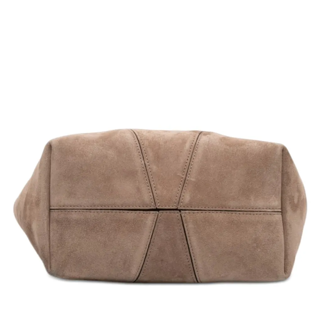 Chloé Medium Suede Spin Tote Brown Leather Very good - Inside View
