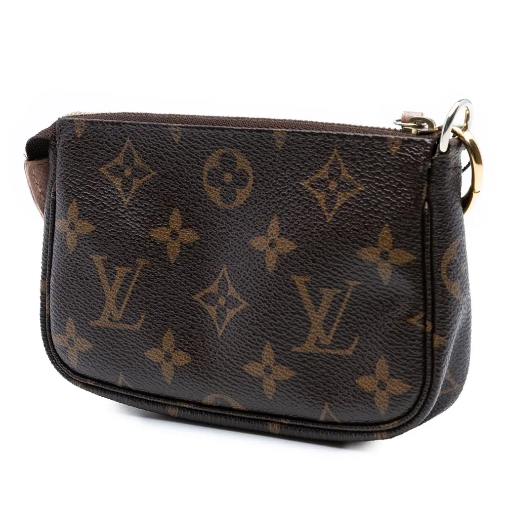 Louis Vuitton Monogram Affiche Mini Pochette Accessoires Brown Very good - Back View
