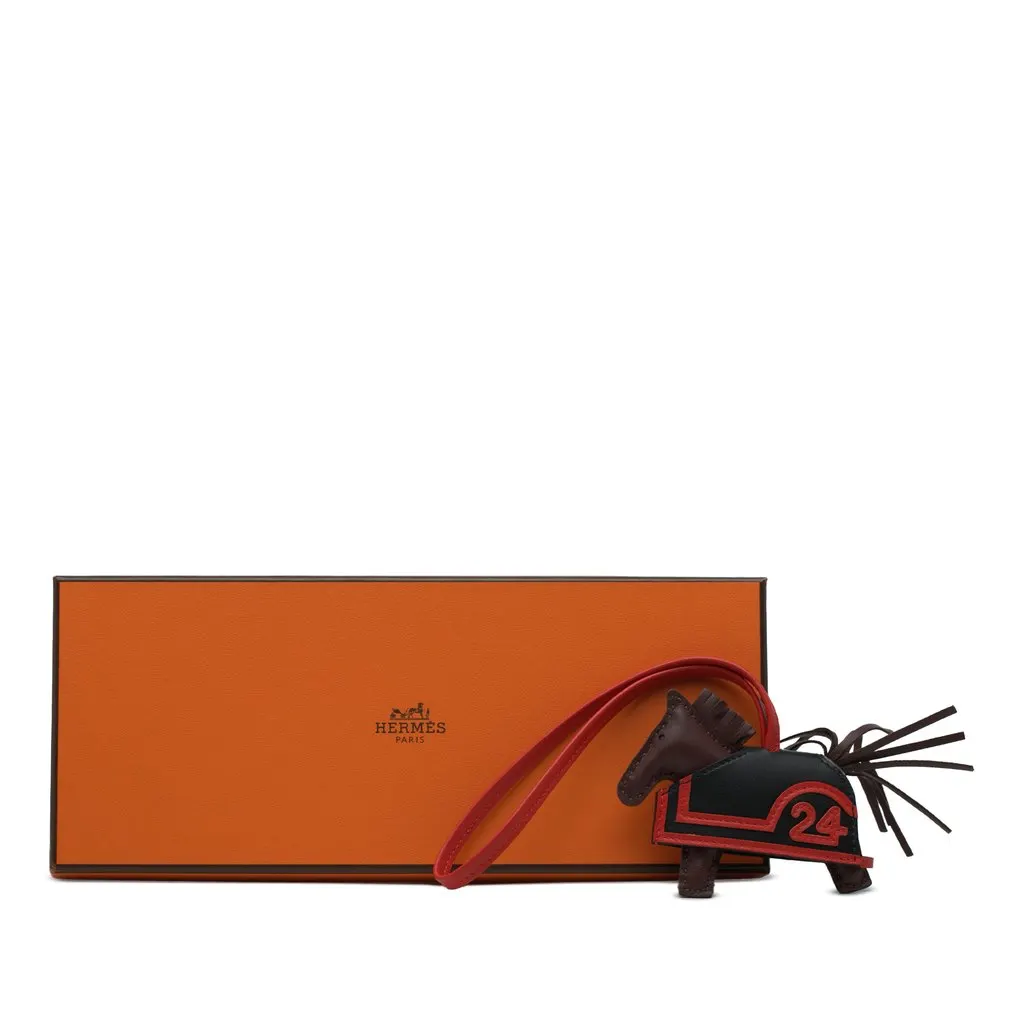 Hermès Milo Lambskin Rodeo Robeo 24 Bag Charm PM Red Leather Very good - Model View