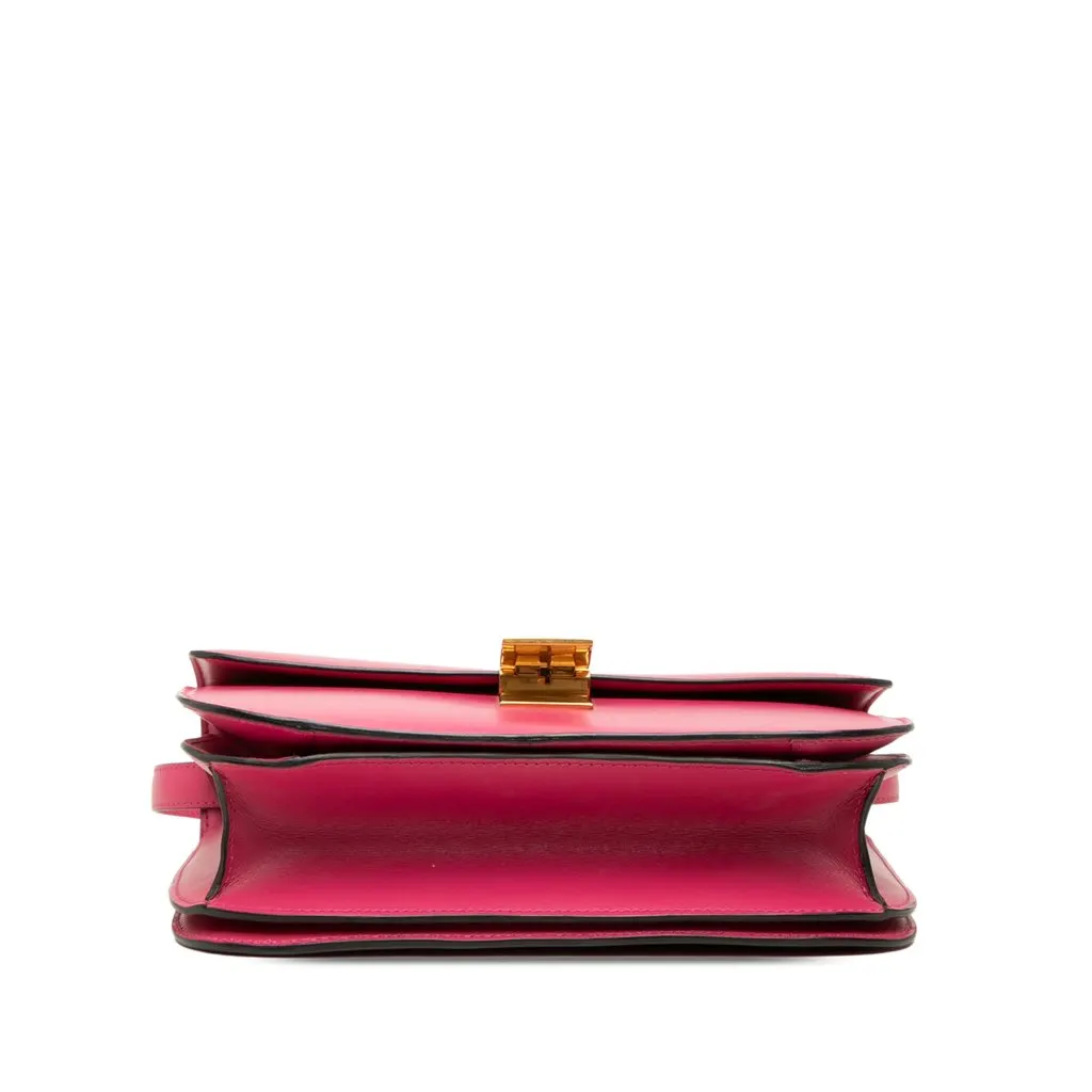 Celine Medium Calfskin Classic Box Pink Leather Very good - Inside View