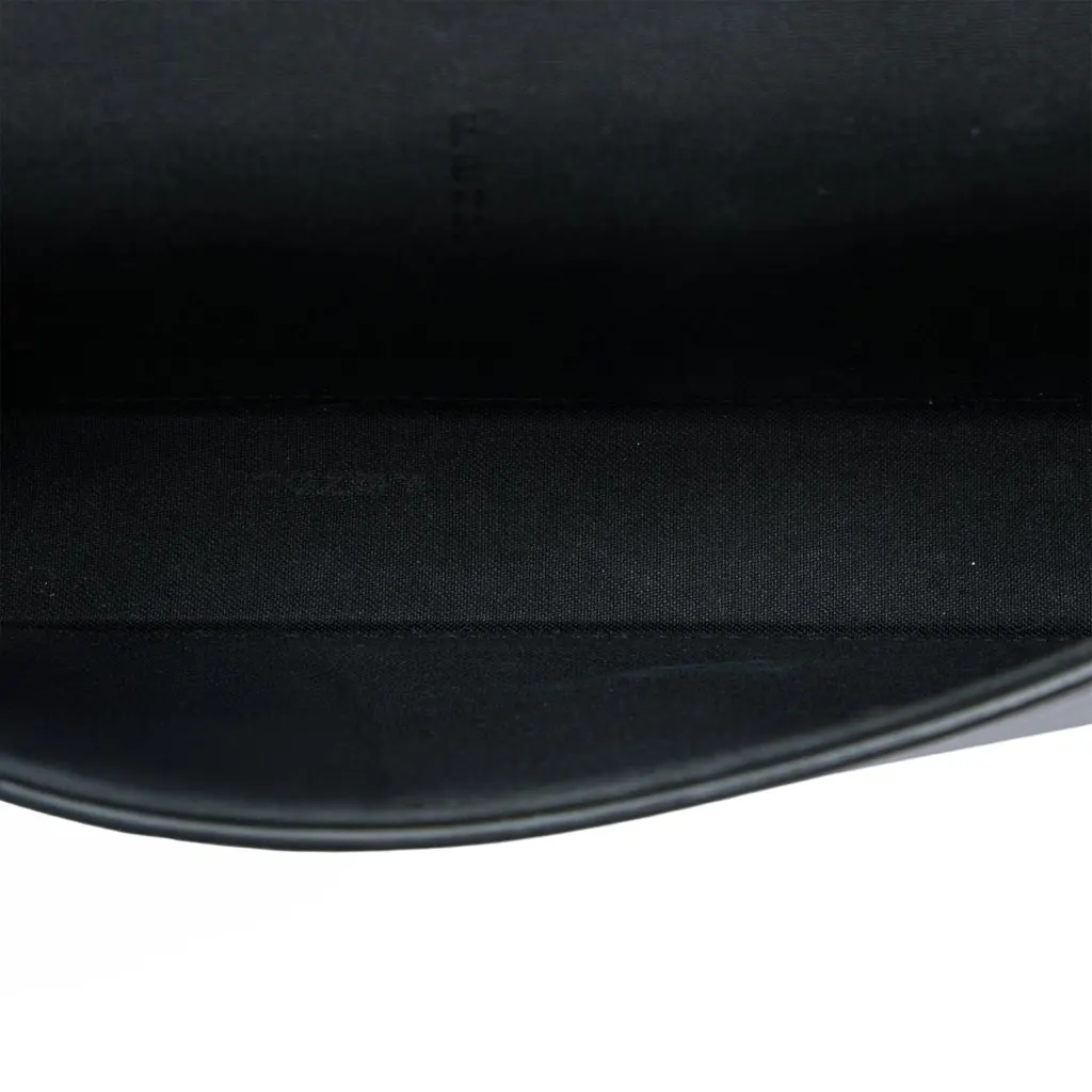 Fendi Leather Fendigraphy Wallet On Chain Black Leather Very good - Model View