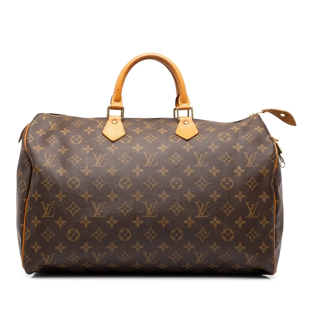 Louis Vuitton Monogram Speedy 40 Brown Canvas Very good - Front View