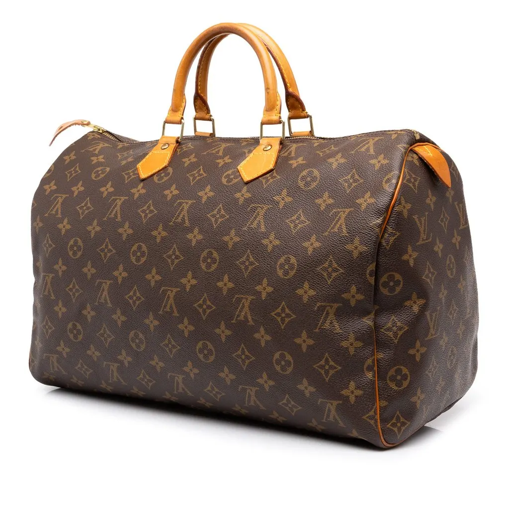 Louis Vuitton Monogram Speedy 40 Brown Canvas Very good - Back View