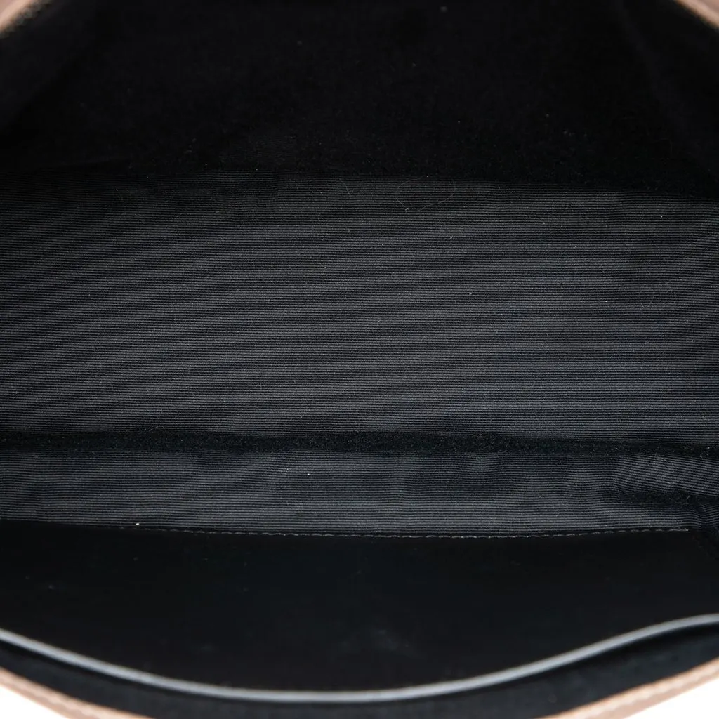 Saint Laurent Medium Crinkled Calfskin Niki Beige Leather Good - Model View