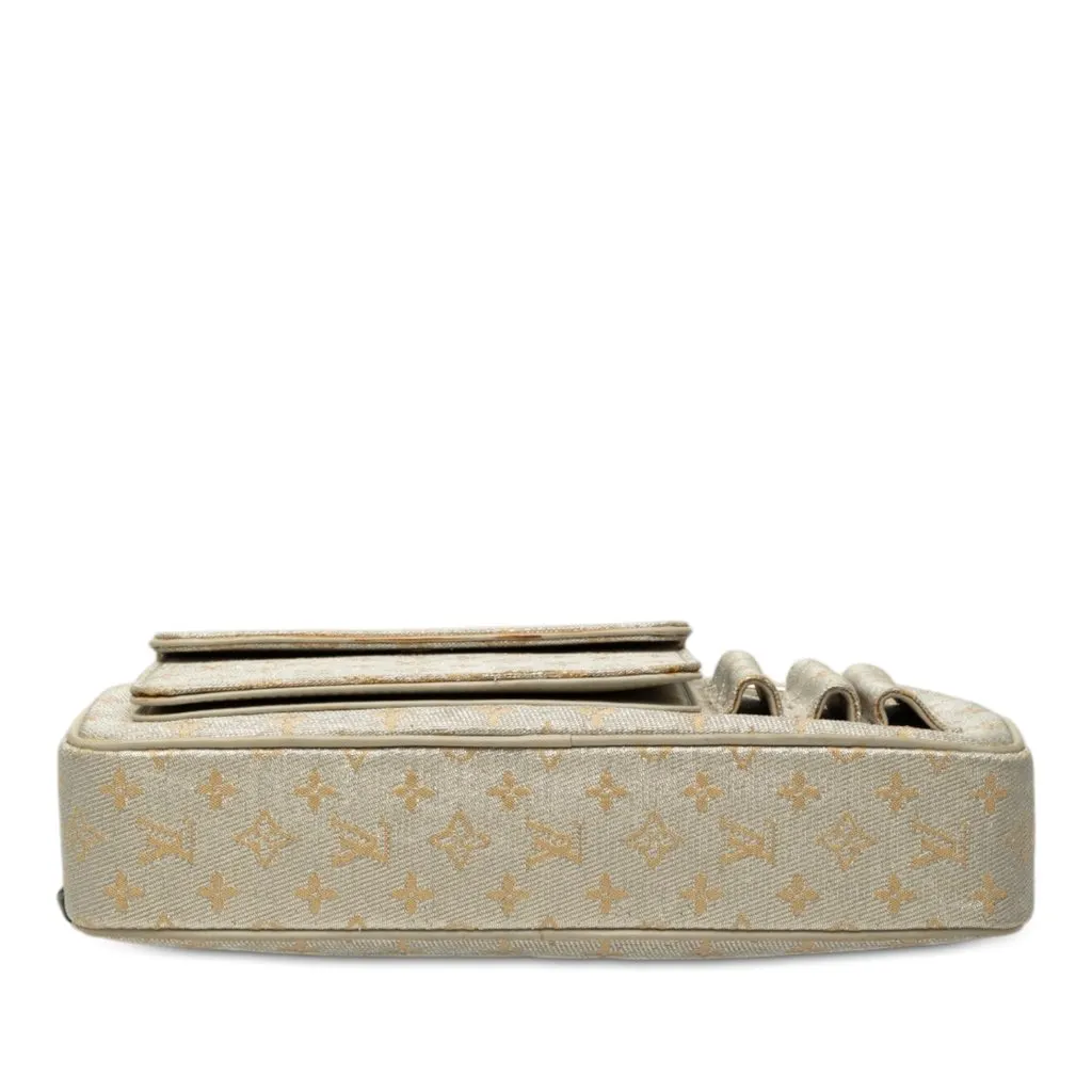 Louis Vuitton Monogram Mini Lin Shine McKenna Silver Canvas Good - Inside View