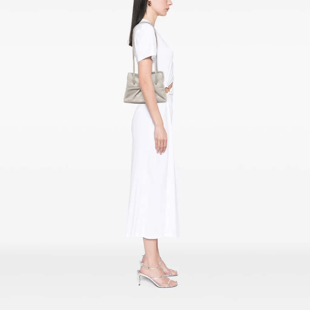Prada Small Nappa Dada Shoulder Bag Grey Leather Good - Box View