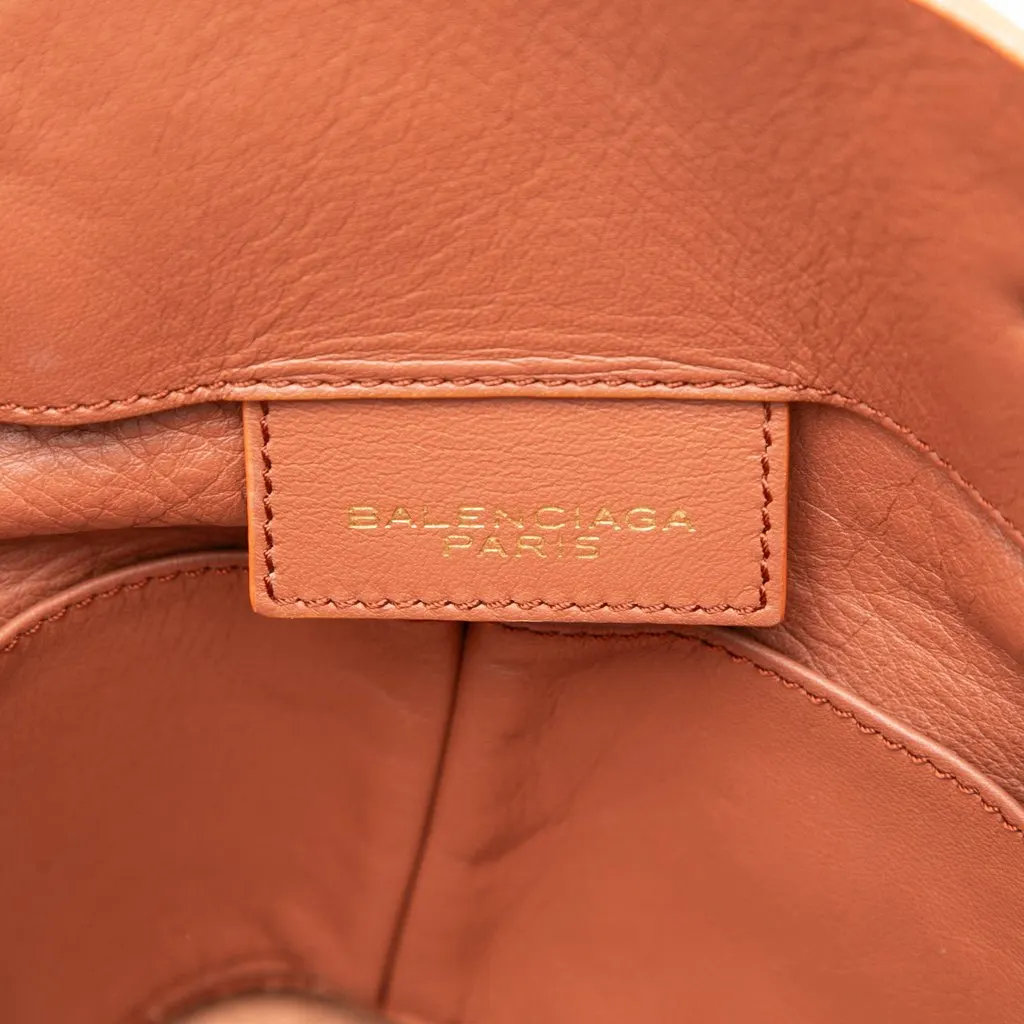Balenciaga Leather Papier A4 Tote Brown Leather Very good - Box View