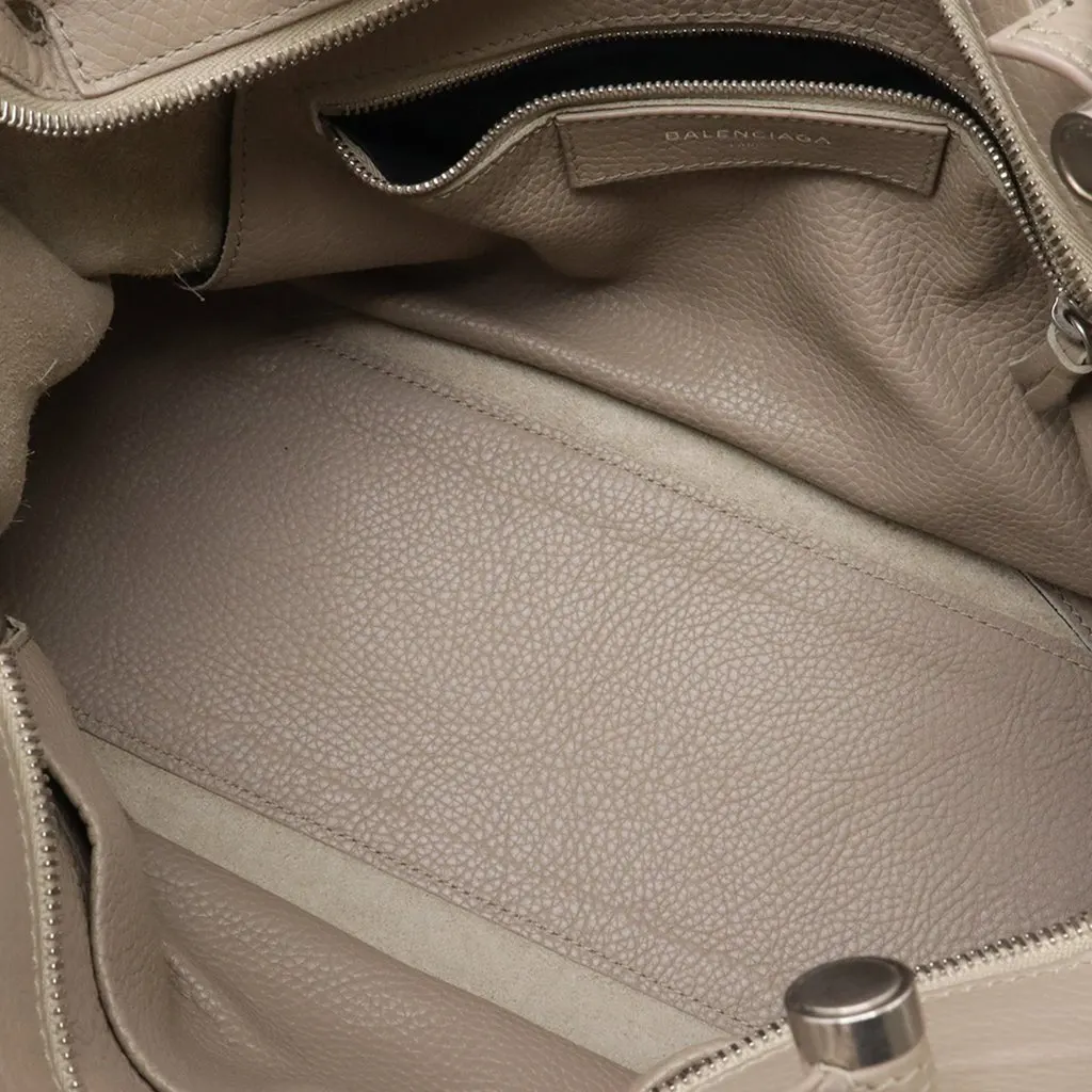 Balenciaga Leather Motocross Blackout City Satchel Brown Leather Very good - Inside View