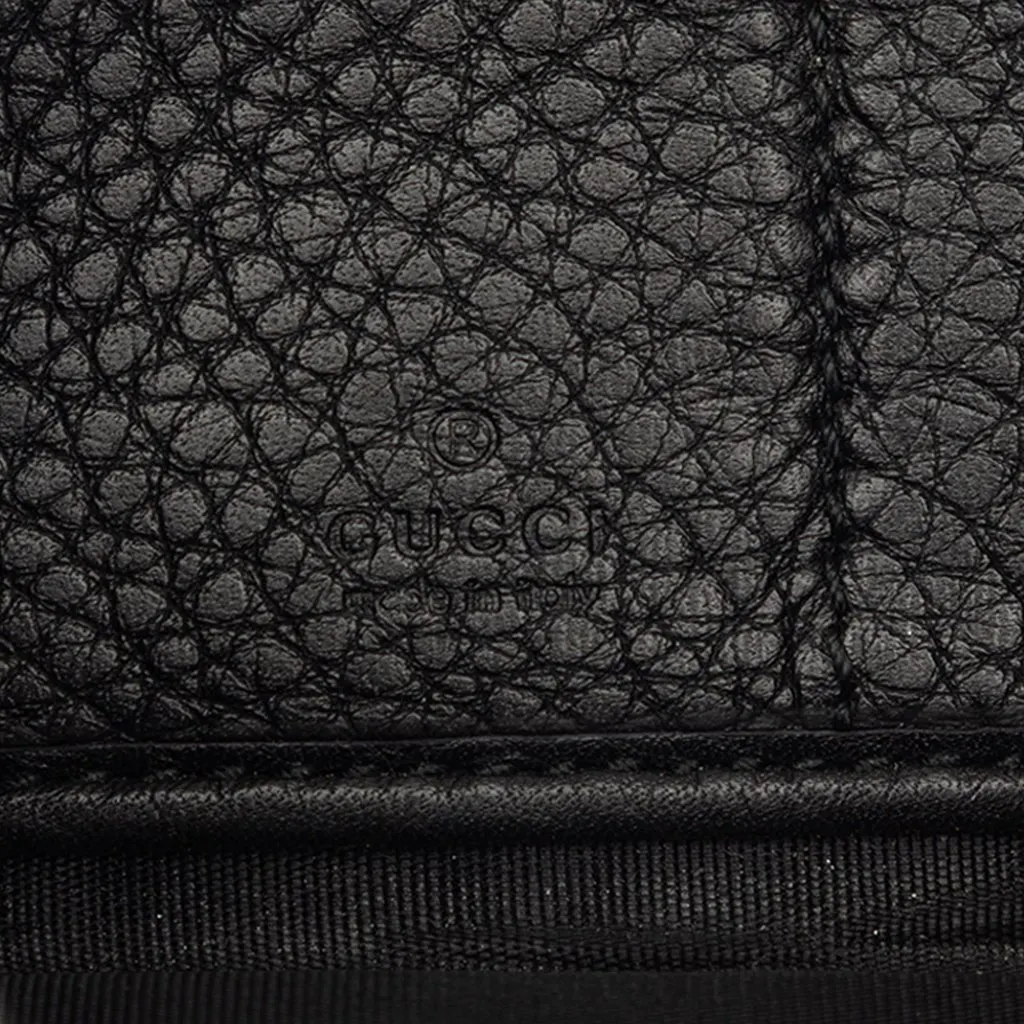 Gucci Calfskin Soho Zip Around Continental Wallet Black Leather Very good - Box View