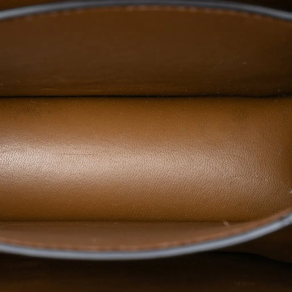 Celine Small Calfskin Classic Box Brown Leather Good - Model View