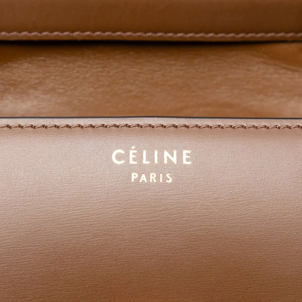 Celine Small Calfskin Classic Box Brown Leather Good - Box View