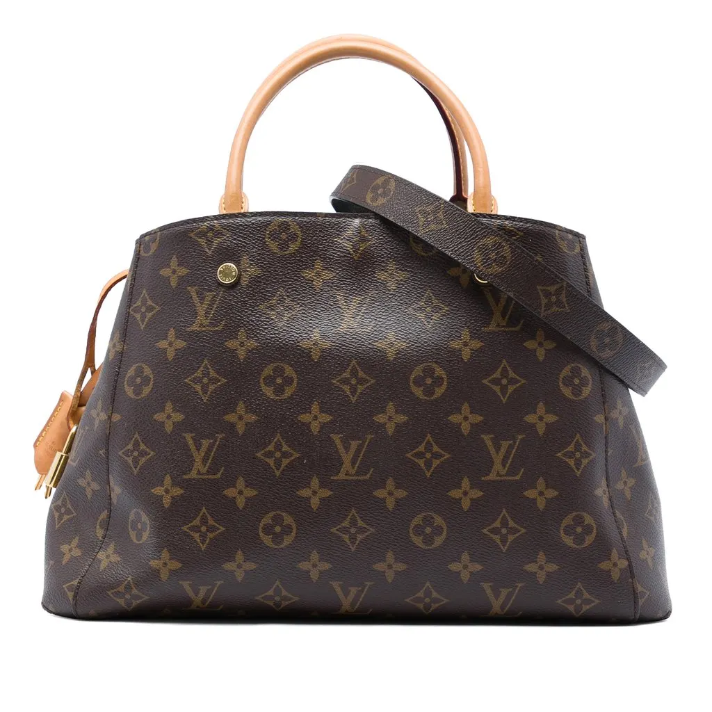Louis Vuitton Monogram Montaigne MM Brown Very good - Front View