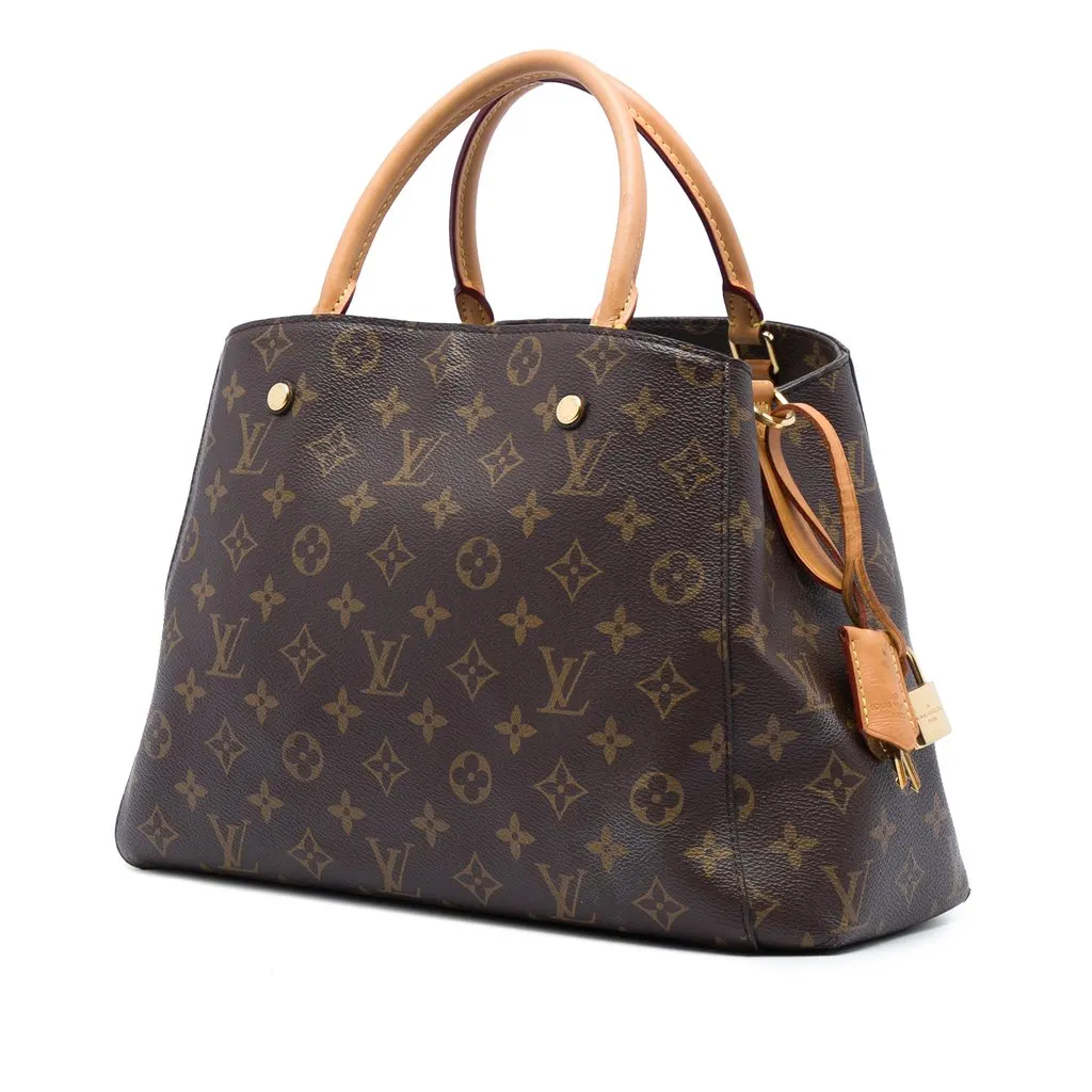 Louis Vuitton Monogram Montaigne MM Brown Very good - Back View