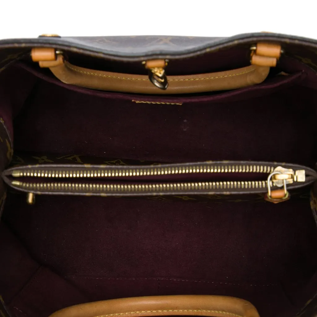 Louis Vuitton Monogram Montaigne MM Brown Very good - Model View