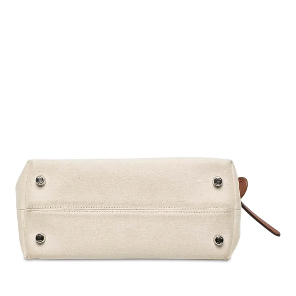 Fendi Medium Canvas By The Way Satchel Brown Canvas Very good - Inside View