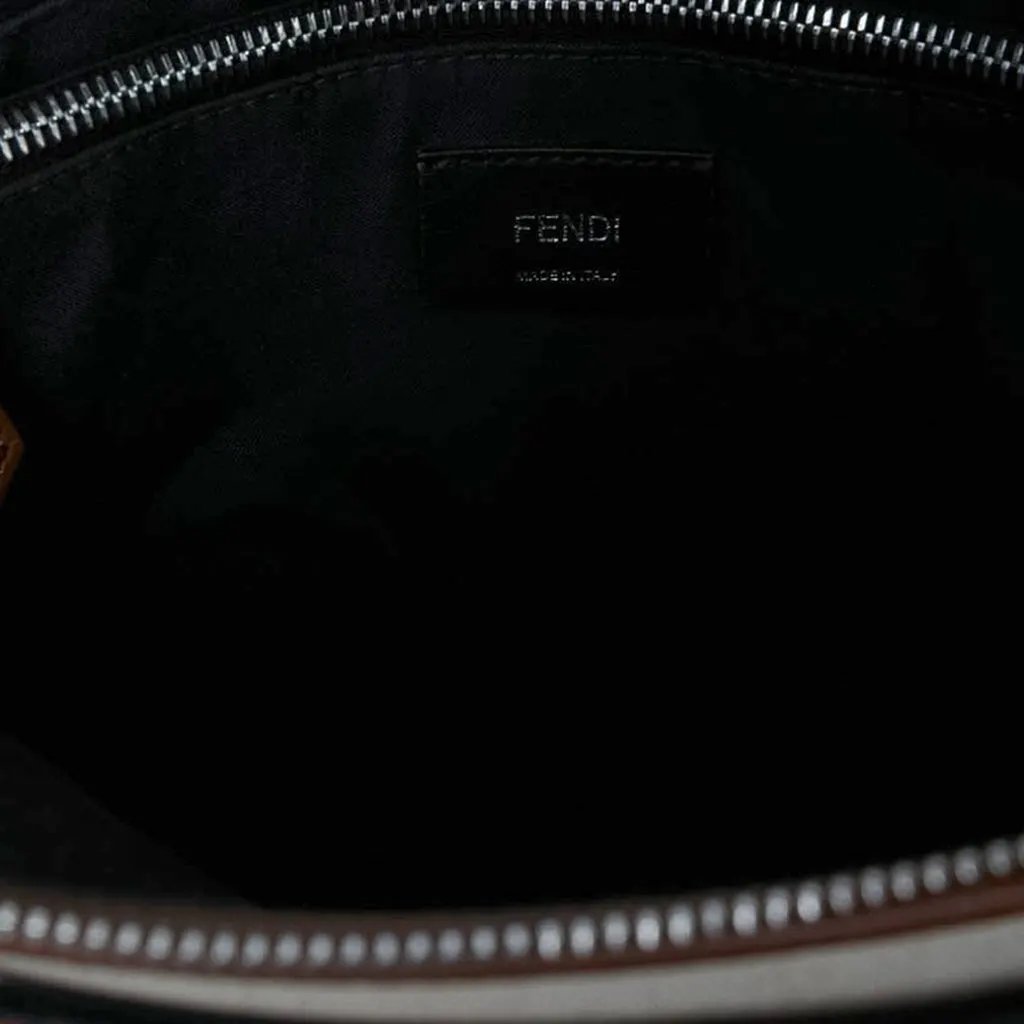 Fendi Medium Canvas By The Way Satchel Brown Canvas Very good - Model View