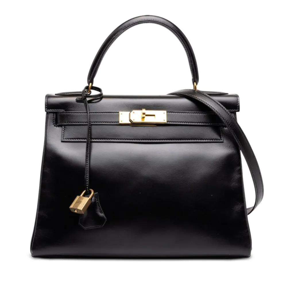 Hermès Box Calf Kelly Retourne 28