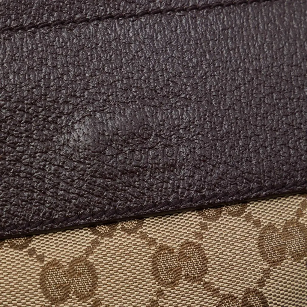 Gucci GG Canvas Double Pocket Belt Bag Beige Canvas Very good - Box View