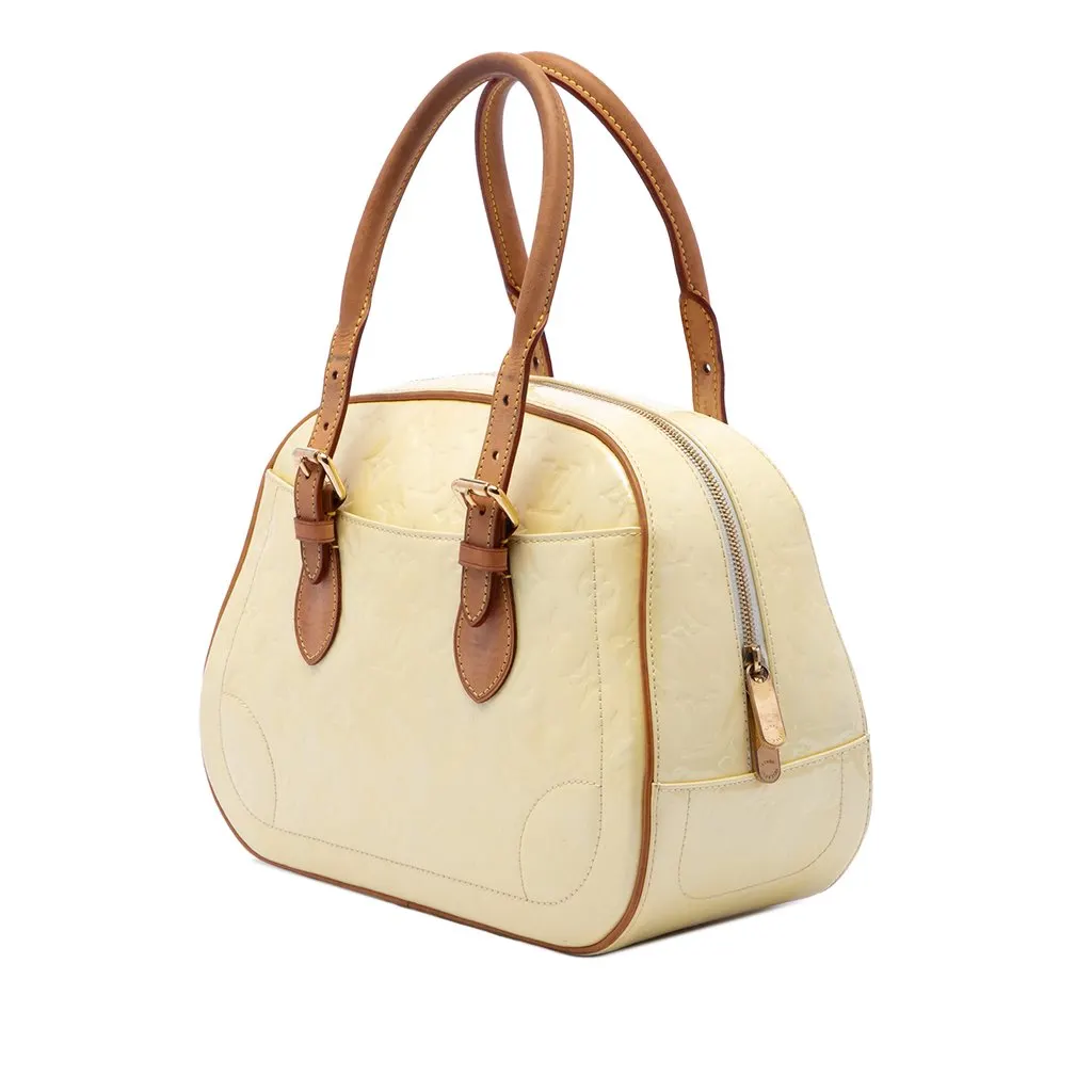 Louis Vuitton Monogram Vernis Summit Drive White Leather Good - Back View