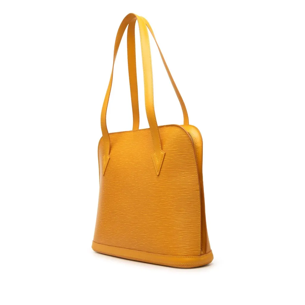 Louis Vuitton Epi Lussac Yellow Leather Very good - Back View