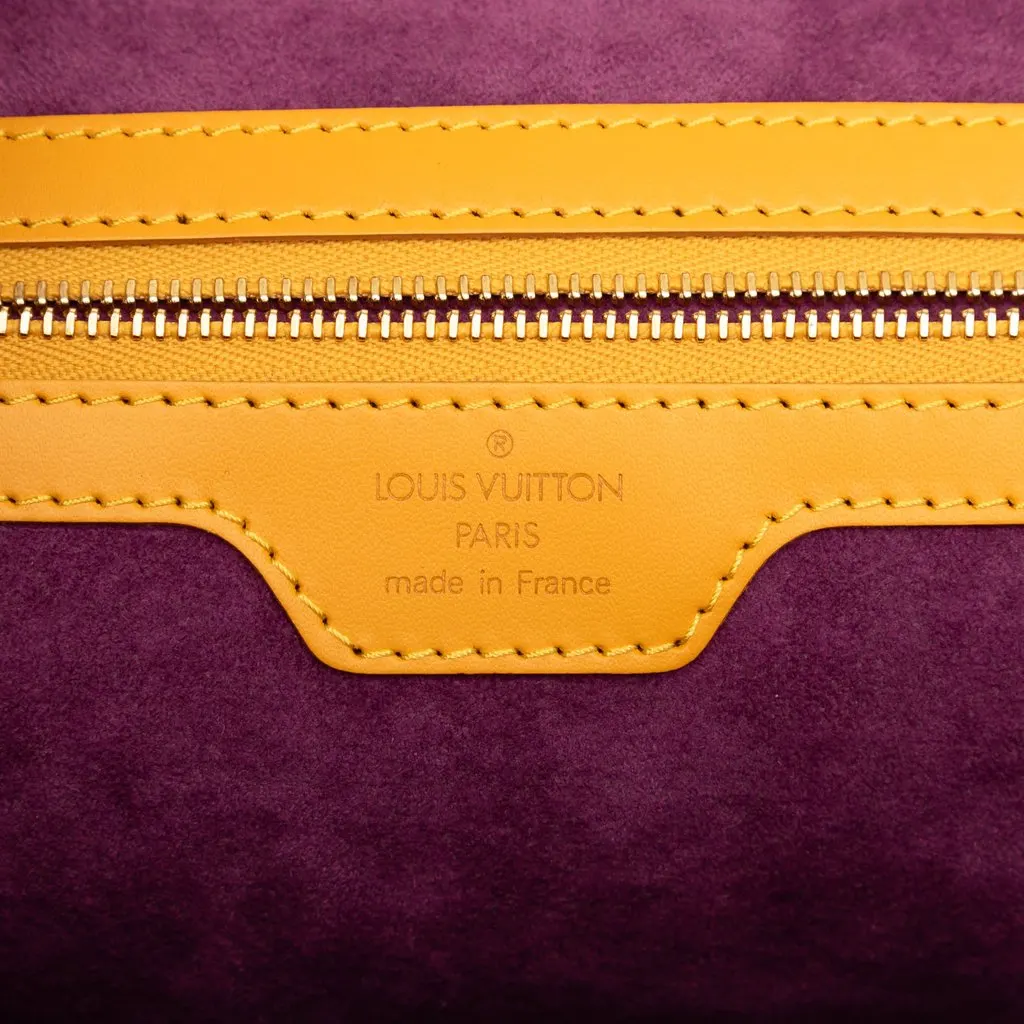 Louis Vuitton Epi Lussac Yellow Leather Very good - Box View