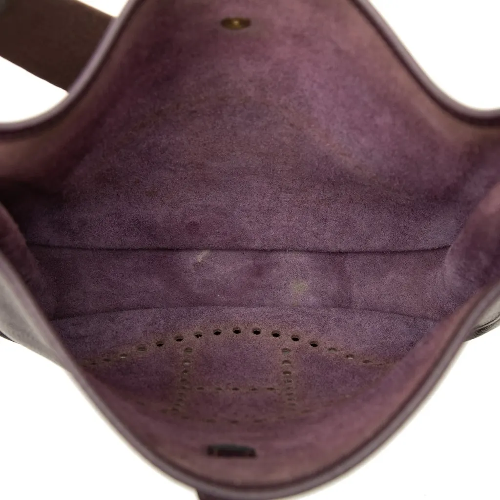 Hermès Clemence Evelyne I 33 Purple Leather Very good - Model View