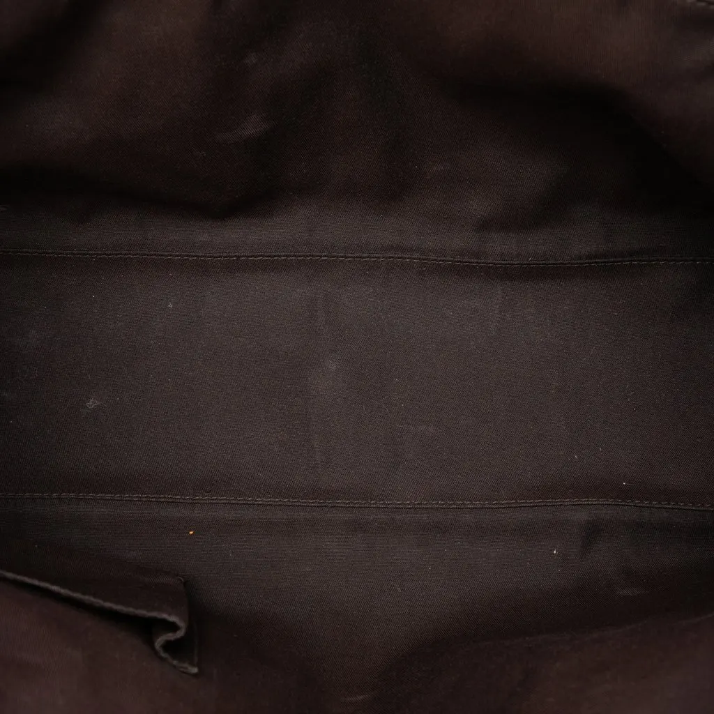 Gucci GG Nylon Princy Tote Brown Very good - Model View