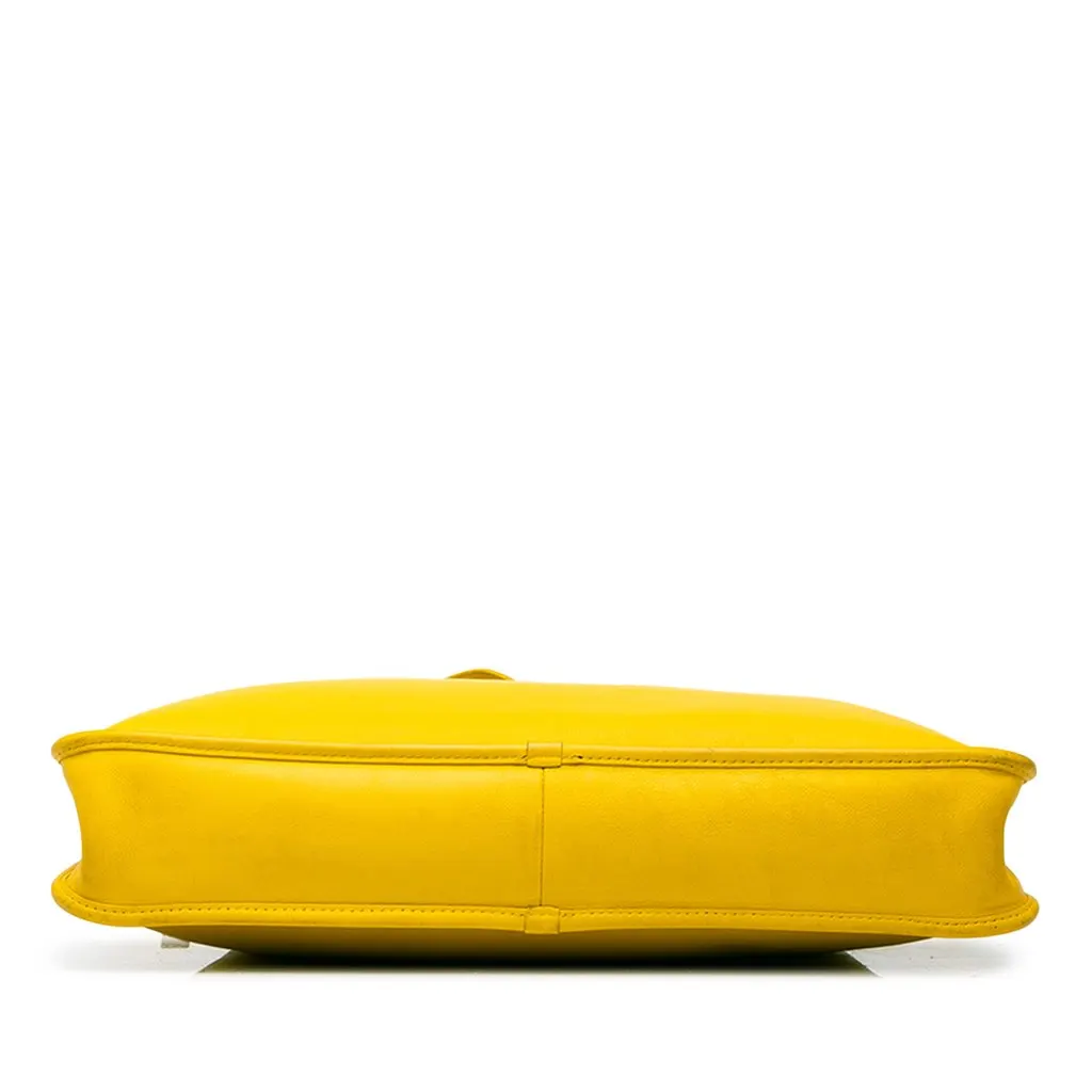 Loewe Leather Anagram Toledo Briefcase Yellow Leather Good - Inside View