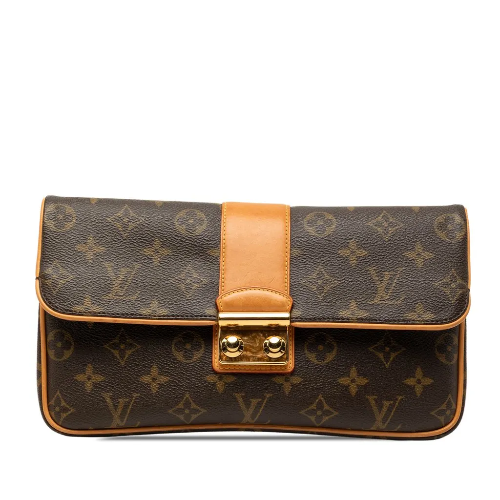 Louis Vuitton Monogram Sofia Coppola Slim Clutch Brown Very good - Front View