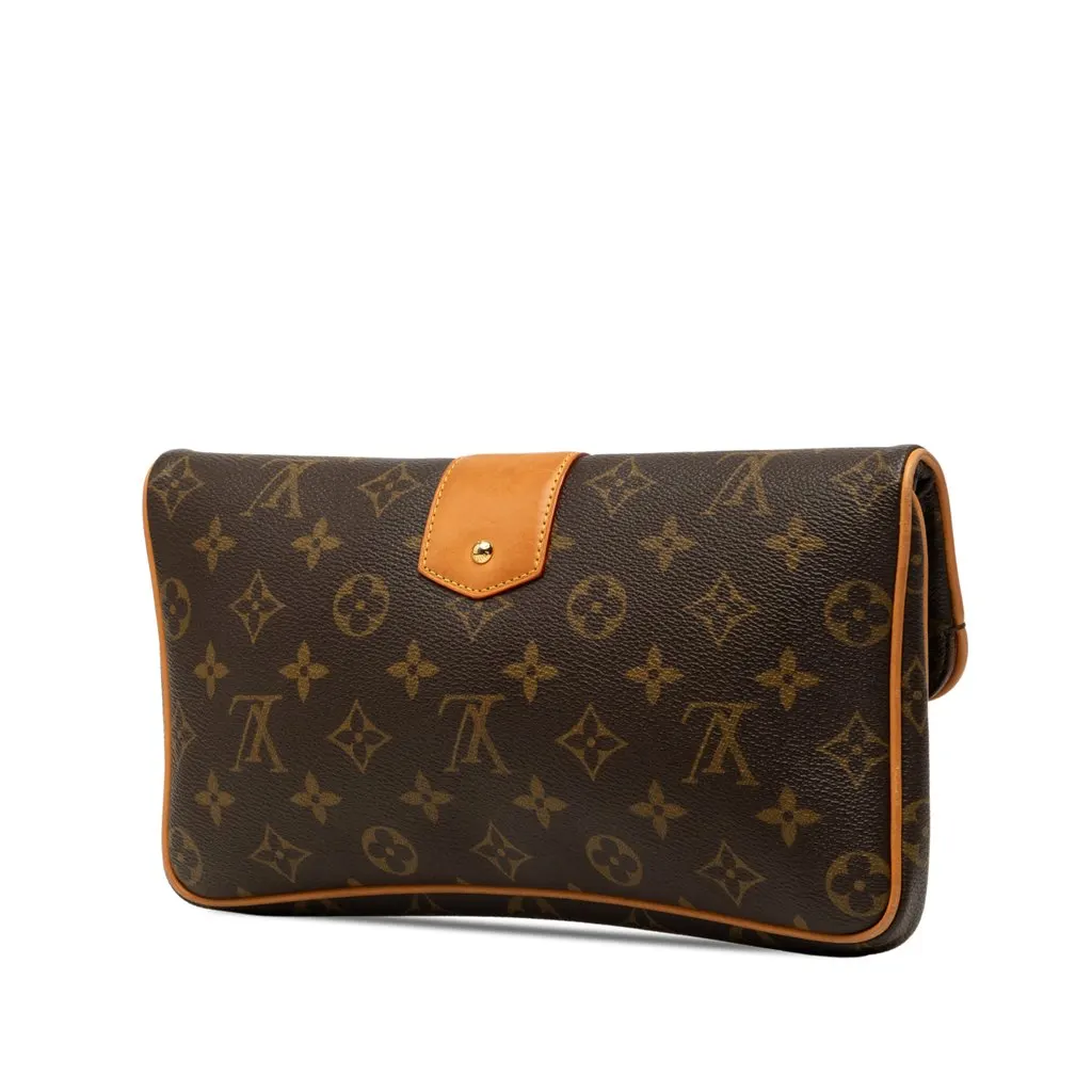 Louis Vuitton Monogram Sofia Coppola Slim Clutch Brown Very good - Back View