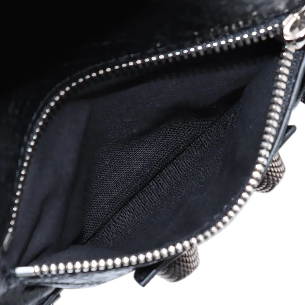 Balenciaga Lambskin Motocross Le Cagole Cylinder Crossbody Black Leather Very good - Model View