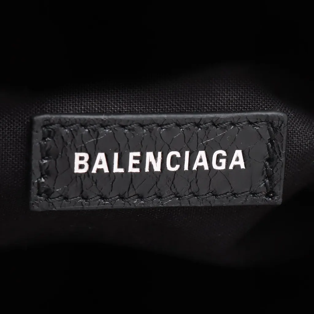 Balenciaga Lambskin Motocross Le Cagole Cylinder Crossbody Black Leather Very good - Box View