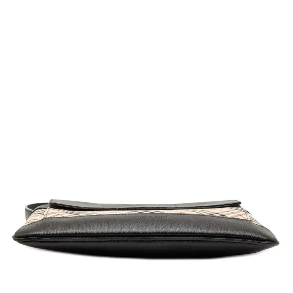 Burberry Nova Check Canvas Shoulder Bag Beige Very good - Inside View