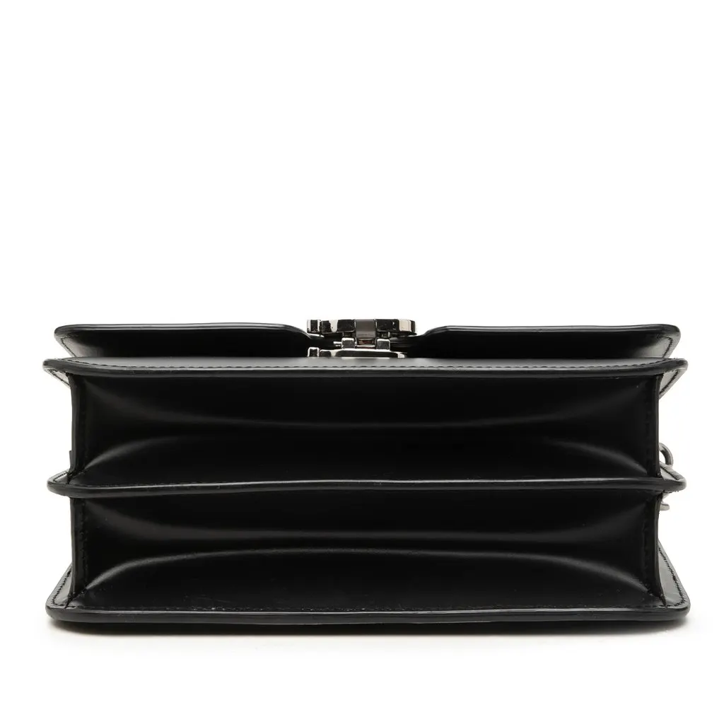 Burberry Small Smooth Calfskin Bambi TB Crossbody Black Leather Very good - Inside View