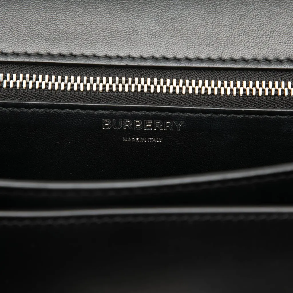 Burberry Small Smooth Calfskin Bambi TB Crossbody Black Leather Very good - Box View