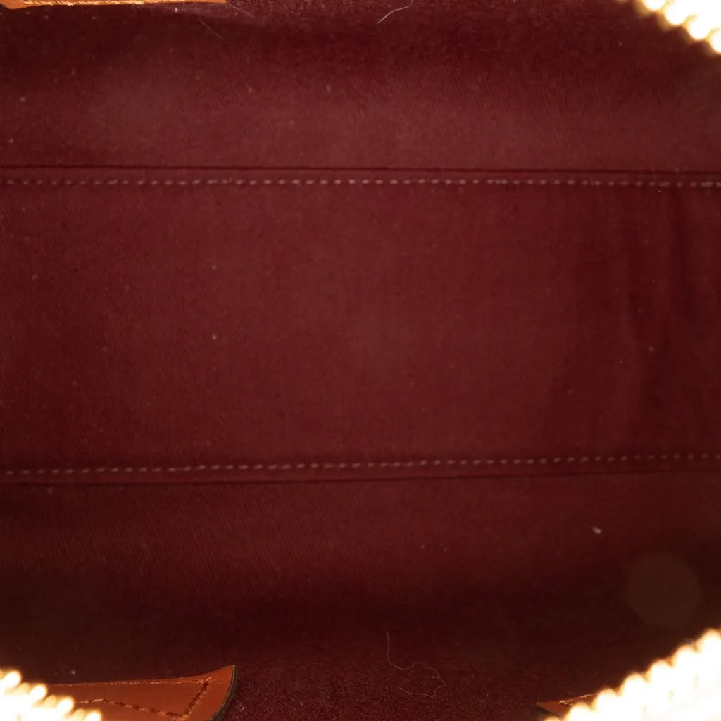 Burberry Mini House Check Coated Canvas Bowling Bag Brown Canvas Very good - Model View