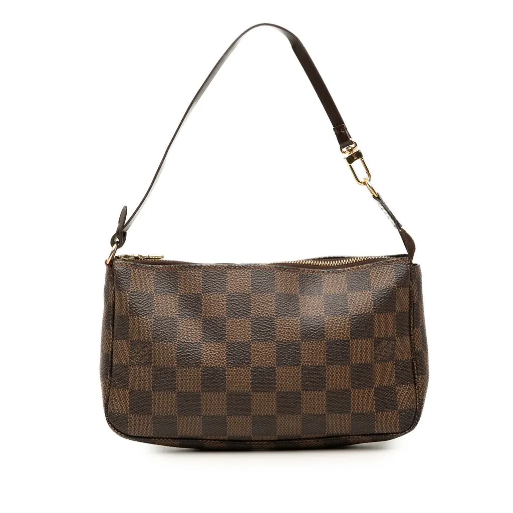 Louis Vuitton Damier Ebene Pochette Accessoires Brown Canvas Very good - Front View