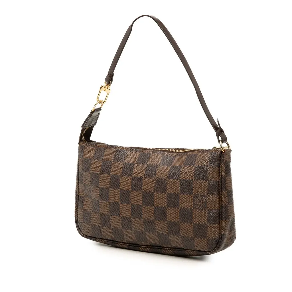 Louis Vuitton Damier Ebene Pochette Accessoires Brown Canvas Very good - Back View