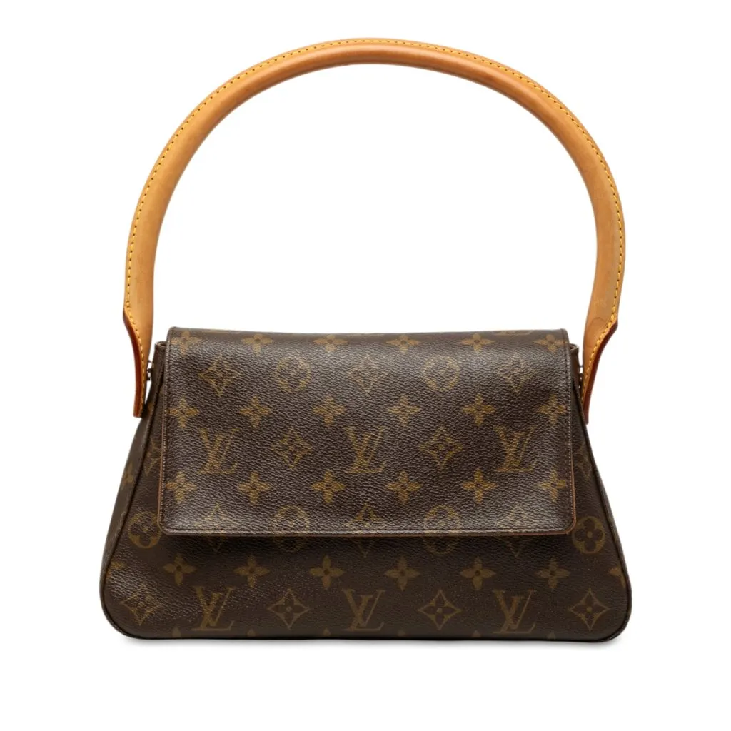 Louis Vuitton Monogram Mini Looping Brown Very good - Front View