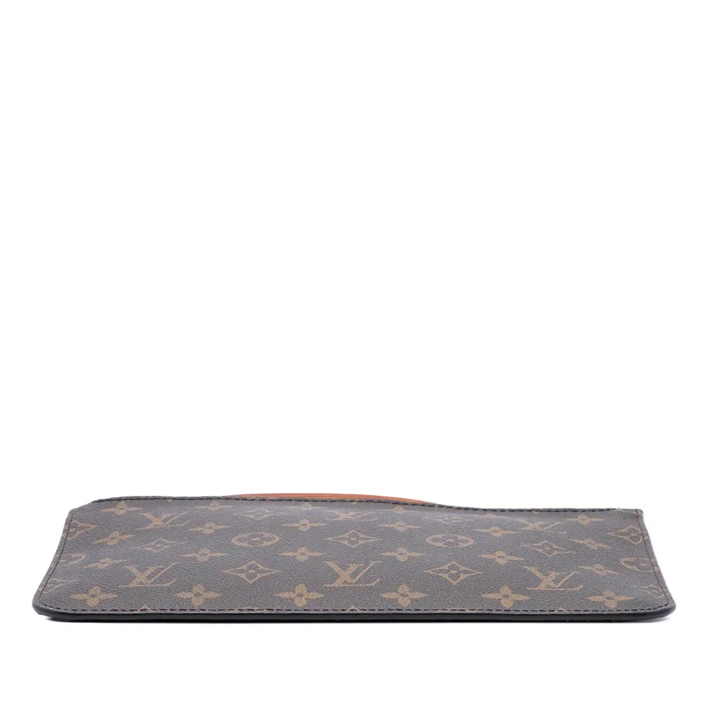 Louis Vuitton Monogram Neverfull MM Pouch Brown Canvas Very good - Inside View