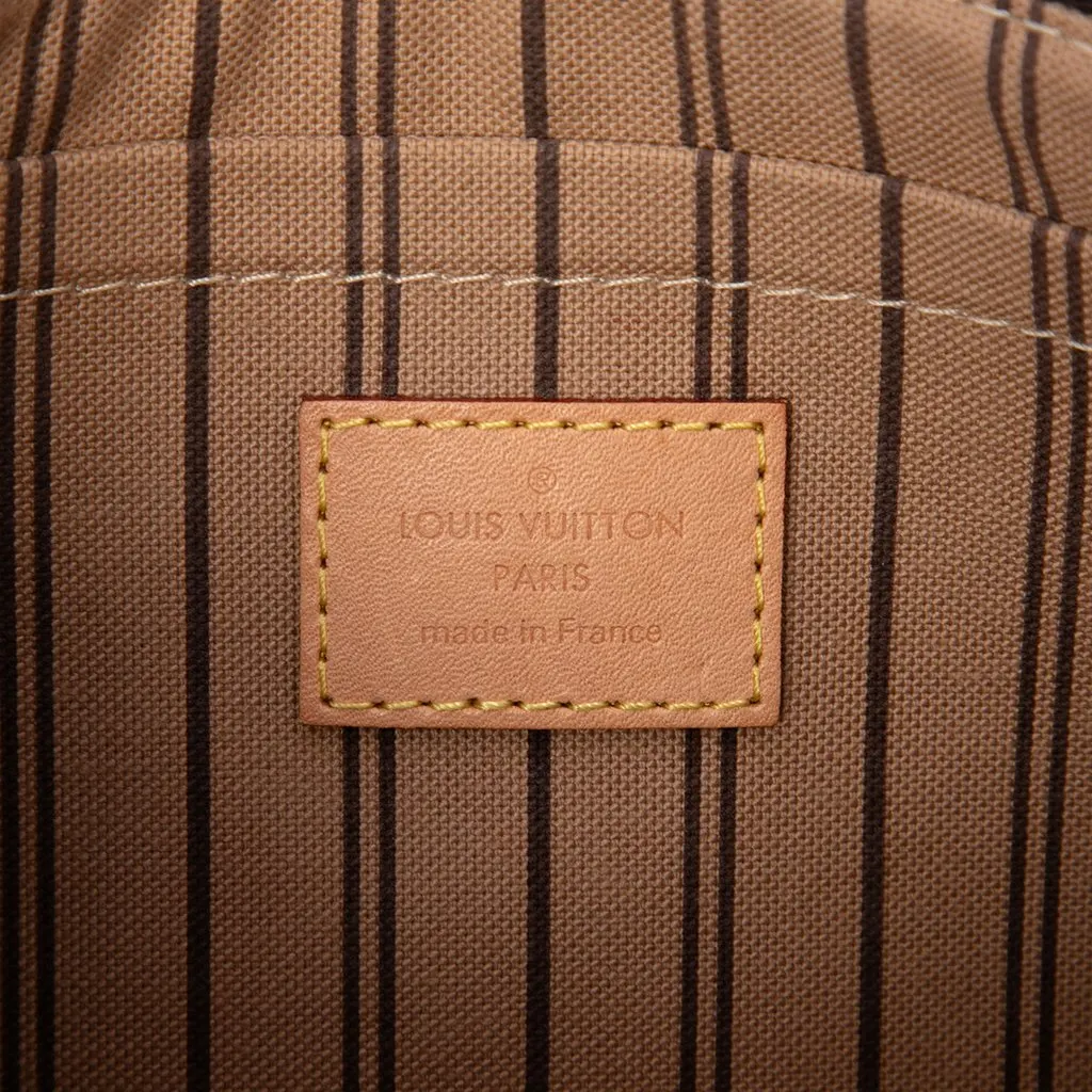 Louis Vuitton Monogram Neverfull MM Pouch Brown Canvas Very good - Box View